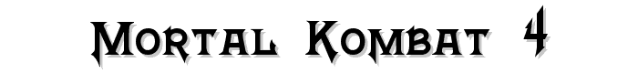 Mortal Kombat 4 font